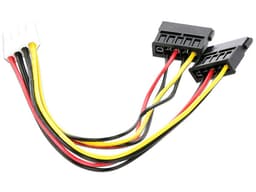 Cable Doble de Corriente SATA HIKVISION 101-502-130, Compatible con DVRs EPCOM y HIKVISION. - imagen 2