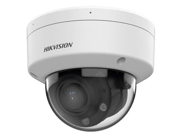 Cámara de Vigilancia tipo Domo Hikvision DS-2CD1743G2-LIZSU de 4MP (2560 x 1440), IR hasta 30m, Luz blanca hasta 30m, IP67, Micrófono Integrado. Color Blanco.
