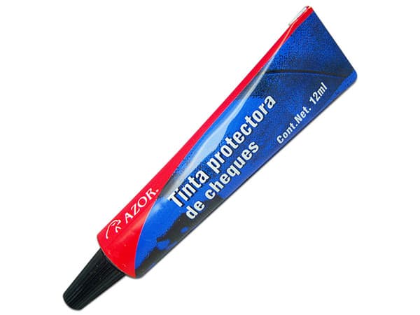 Tinta Protectora Stafford COG2000 para Cheques, 12ml. Color Negro.