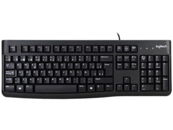 Teclado Logitech K120, USB. Color Negro. (Versión en Español)