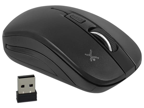 Mouse óptico inalámbrico Perfect Choice Essentials, USB. Color Negro.