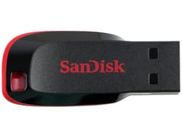 Unidad Flash USB 2.0 SanDisk Cruzer Blade de 128 GB. Negro/Rojo - imagen 3