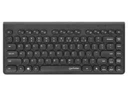 Mini Teclado Inalámbrico USB, 12 Teclas Multimedia, Receptor Nano USB-A, Compacto, Perfil Delgado, Color Negro. - imagen 1