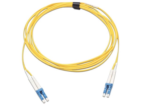 Jumper de Fibra Óptica Monomodo Siemon FJ2LCULCUL10 de 10m, Conector LC/UPC-LC/UPC, Dúplex, Color Amarillo.