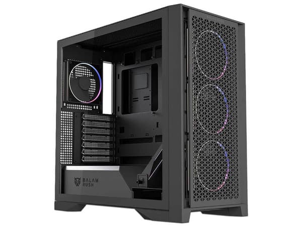 Gabinete Gamer Balam Rush Polar Twin Mate 9900, Mid Tower, ATX (Sin fuente de poder), 5 x 120mm. Color Negro.