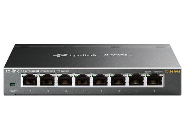 Switch TP-Link Pro Easy Smart de 8 Puertos, 10/100/1000 Mbps.