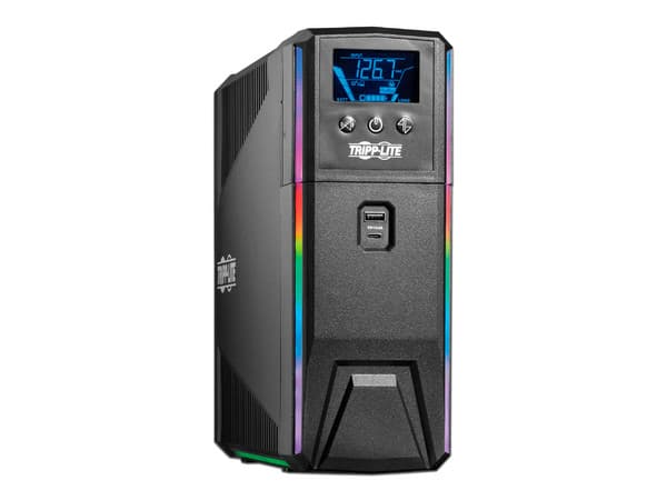 UPS Tripplite Gamer 1000VA 600W, Onda sinusoidal, LCD, RGB, USB.