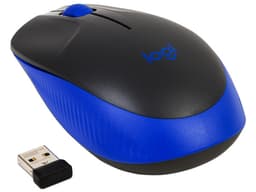 Mouse Óptico Inalámbrico Logitech M190, hasta 1000 dpi, USB. Color Azul. - imagen 1