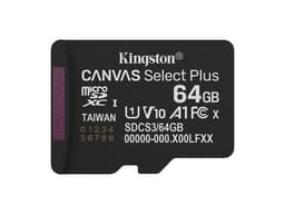 Memoria Kingston MicroSDXC UHS-I U1 Canvas Select Plus de 64GB, A1, Gen 3, 100 MB/s, Clase 10. Incluye adaptador. - imagen 3