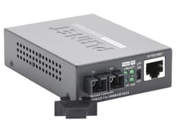 Convertidor de Medios PLANET GT-802S Monomodo de RJ45 a SC Dúplex, 1000 Mbps. Color Negro. - imagen 2