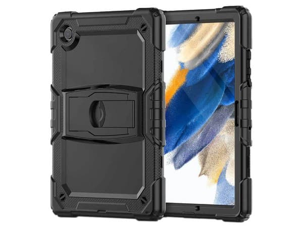 Funda Protectora de Uso rudo TEKKU StandC para Samsung Tab A7 de 10.4", Color Negro.