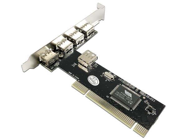 Tarjeta Controladora X-Media de 5 puertos USB 2.0 compatible con USB 1.1, PCI.