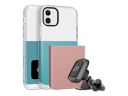 Funda protectora Nimbus9 Ghost 2 para iPhone 11 Pro Max y Xs Max con soporte magnético. Color Rosa/Azul. - imagen 1