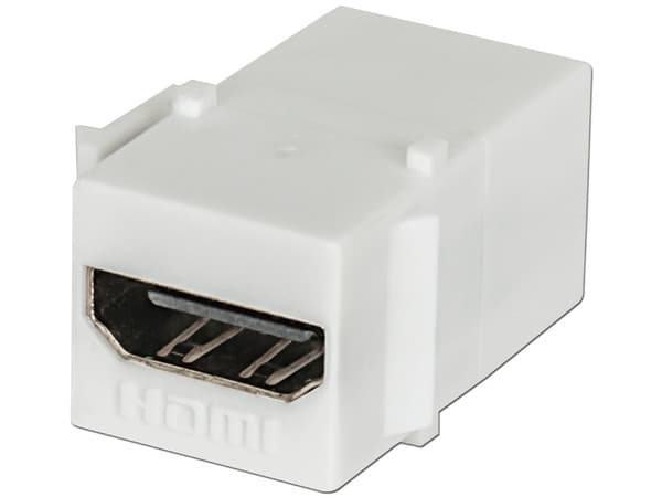 Acoplador INTELLINET HDMI Tipo Keystone a HDMI (Hembra), Color Blanco.