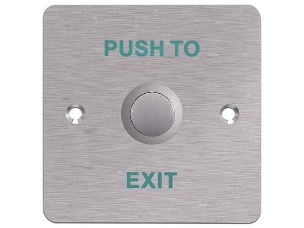 Botón de Salida Hikvision, Cuadrado, NO/NC.