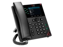 Teléfono IP Polycom VVX 350, Pantalla LCD de 3.5", 6 Lineas, Altavoz, Color Negro. - imagen 2