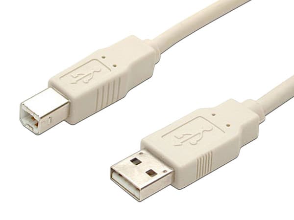 Cable USB 2.0 de tipo A (M) a tipo B (M) de 1.8 m,  para Impresora.