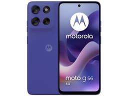Smartphone Motorola Moto  G56 5G:Procesador MediaTek Dimensity 7060 (hasta 2.6 GHz), Memoria RAM de 8GB, Almacenamiento de 256GB, Pantalla LED Multi-Touch de 6.7" FHD+, Bluetooth, Wi-Fi, Cámara principal de 50MP, Android 15, Color Azul. - imagen 1