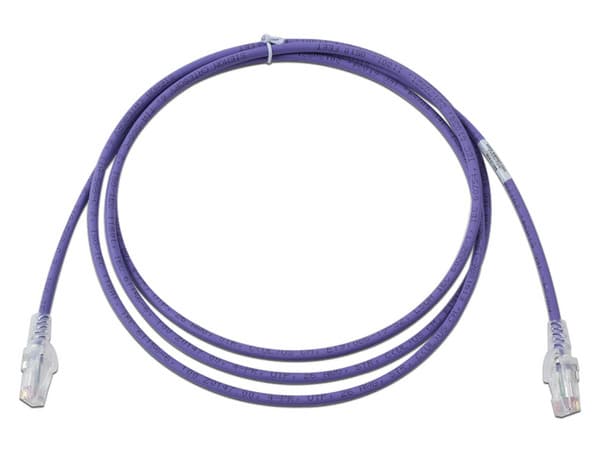 Cable de red SIEMON MC6-07-08B, Patch Cord MC6 Modular Cat6 UTP, CM/LS0H, 7ft, Color Violeta, Versión Bulk (Sin Empaque Individual).