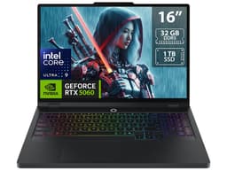 Laptop Gamer Lenovo Legion 5 16IAX10:CPU Intel Core Ultra 9 275HX (hasta 5.4 GHz),Memoria 32GB DDR5,SSD 1TB,Pantalla de 16" IPS WQXGA (2560x1600), 240Hz,NVIDIA GeForce RTX 5060 8GB GDDR7,S.O. Windows 11 Home,Teclado Retroiluminado en Inglés - imagen 1