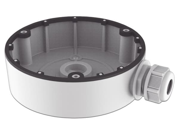 Caja de Conexiones Hikvision 1280ZJ-DM8 para Cámaras Domo o Eyeball HIKVISION. Color Blanco