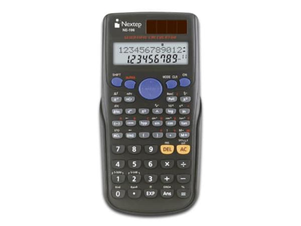 Calculadora Científica Nextep NE-196, 10 + 2 dígitos.