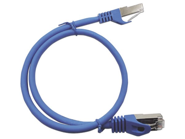 Cable de Red LinkedPro Cat6A UTP, Blindado, 2m. Color Azul.