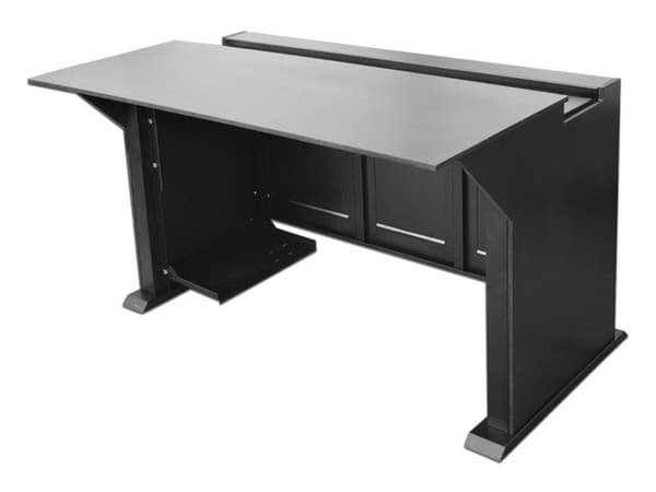 Escritorio Profesional para Monitoreo Epcom EM-S02, Acero, Color Negro.