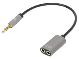 Adaptador Auxiliar en Y, de un Plug a 2 salidas 3.5 mm. - imagen 3