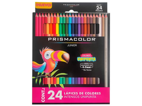 Colores Prismacolor Junior, Colores intensos, Paquete con 24 Piezas.
