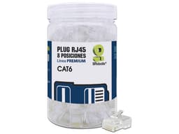 Plugs BRobotix RJ-45, Cat6, UTP, Bote con 100 piezas. - imagen 1