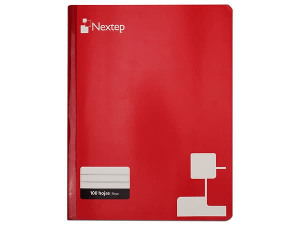 Cuaderno Nextep Profesional Raya, 100 hojas, cosido, ideal para uso escolar y oficina.