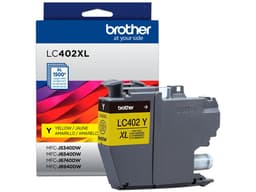Cartucho de Tinta Brother, color Amarillo, Modelo: LC402XLY, 1,500 páginas. - imagen 1