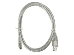 Cable USB de Alta Velocidad 2.0 A macho/ mini de 5 pines macho, Plateado, 1.8 m - imagen 2