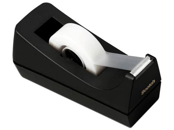 Despachador 3M Scotch C-38 para Cinta Adhesiva. Color Negro.