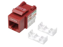 Intellinet Jack categoría 5e, UTP, rojo, de impacto - imagen 1