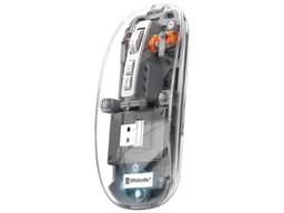 Mouse Inalámbrico BRobotix 6000823, Bateria Recargable, Receptor USB, Transparente. - imagen 2