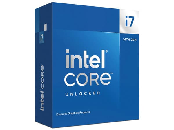 Procesador Intel Core i7-14700KF de Catorceava Generación, 3.4 GHz (hasta 5.6 GHz), Socket 1700, Caché 33 MB, 20-Core. No incluye disipador y gráficos integrados.