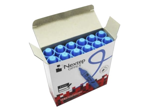 Marcatextos Nextep NE-079Z, 2 Cajas x 12 Piezas, Color Azul.