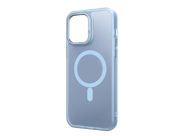 Funda protectora Tekku Matte para iPhone 15 Plus, Compatible con MagSafe, Color Azul.
