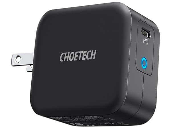 Cargador para Pared Choetech Q6006 Universal de 61W, USB Tipo C, Color Negro.