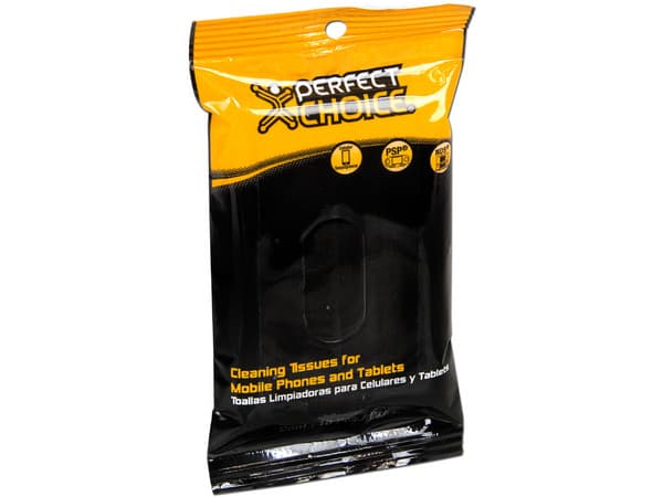 Toallas limpiadoras Perfect Choice para Tablets, Celulares y Consolas Portátiles.