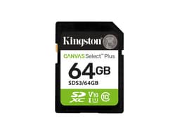 Memoria Kingston SDXC UHS-I U1 Canvas Select Plus de 64GB, Gen 3, 100 MB/s, Clase 10. - imagen 1