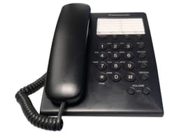 Teléfono Panasonic KX-TS550MEB analógico de 100 entradas. Color Negro. - imagen 3