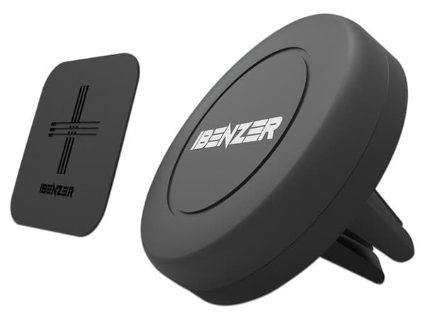 Soporte de auto universal magnético iBenzer para smartphone. Color Negro.