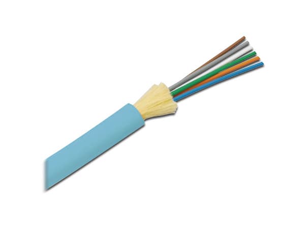 Cable de Fibra Óptica Panduit FODRX06Y de 6 hilos, Multimodo OM3 50/125, Tight Buffer 900um, No Conductiva (Dieléctrica). Venta por Metro.