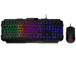 Kit Gamer de Teclado y Mouse MSI FORGE GK100 COMBO, Alámbrico, USB, Color. Negro (Idioma Inglés) - imagen 1