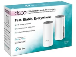 Sistema de Wi-Fi en Malla TP-Link Deco E4, de doble banda Wireless AC (Wi-Fi 5), hasta 1167 Mbps. (2 Piezas). - imagen 3