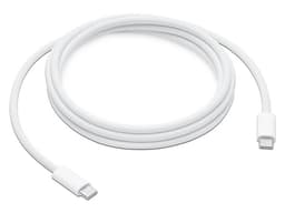 Cable Apple de Conector USB-C a USB-C, hasta 240W, 2m. Color Blanco. - imagen 1