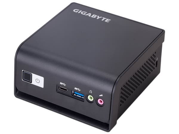 Pc Mini Gigabyte Barebone GB-BMCE-4500C (rev. 1.0),Procesador Intel Celeron N 4500 (hasta 2.8 Ghz),Memoria de hasta DDR4 16Gb, Soporta Almacenamiento de 2.5",Slot M.2, Bluetooth, Wi-Fi, Soporta 4k,Soporta Windows 10 (64 bits),Color Negro.